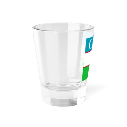 Flag of Uzbekistan 1-1 (Uzbekistan) Shot Glass 1.5oz - Go Mug Yourself