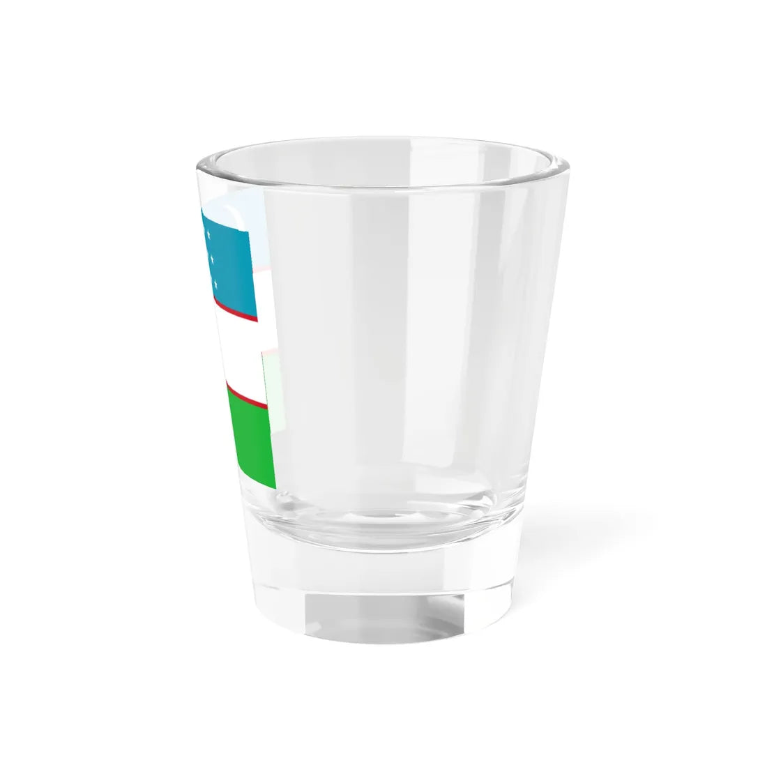 Flag of Uzbekistan 1-1 (Uzbekistan) Shot Glass 1.5oz - Go Mug Yourself