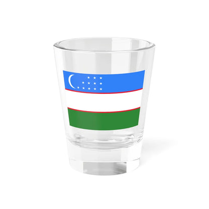 Flag of Uzbekistan 3-2 (Uzbekistan) Shot Glass 1.5oz 1.5oz - Go Mug Yourself