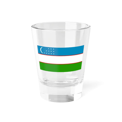 Flag of Uzbekistan alternative colors (Uzbekistan) Shot Glass 1.5oz 1.5oz - Go Mug Yourself