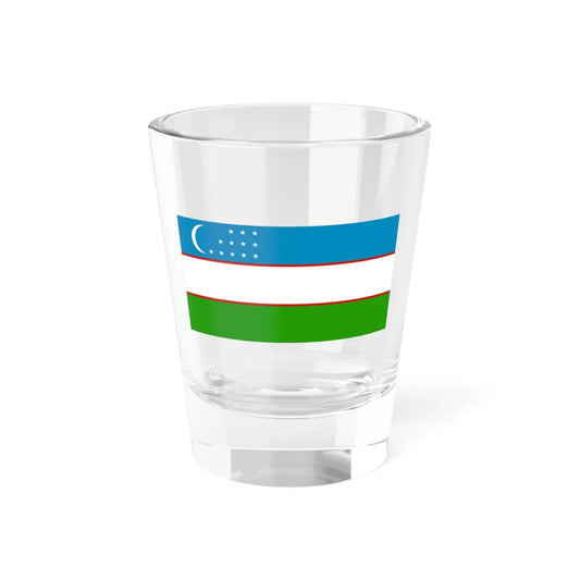 Flag of Uzbekistan alternative colors (Uzbekistan) Shot Glass 1.5oz 1.5oz - Go Mug Yourself