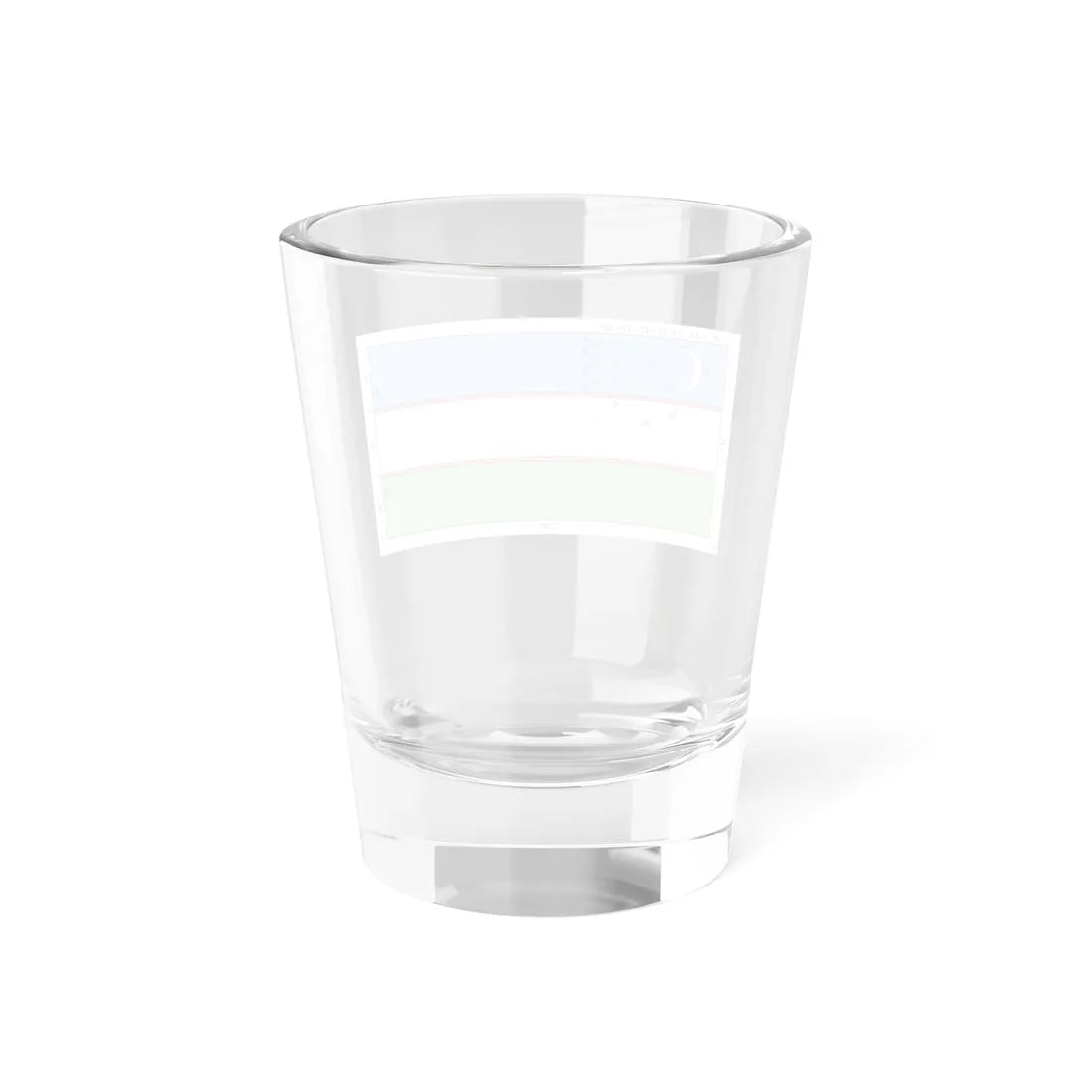 Flag of Uzbekistan construction sheet (Uzbekistan) Shot Glass 1.5oz - Go Mug Yourself