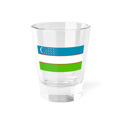 Flag of Uzbekistan Lex.uz (Uzbekistan) Shot Glass 1.5oz 1.5oz - Go Mug Yourself