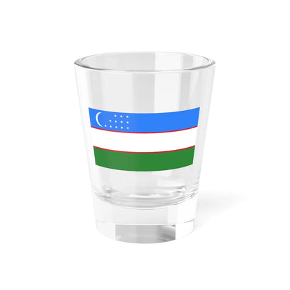 Flag of Uzbekistan (Uzbekistan) Shot Glass 1.5oz 1.5oz - Go Mug Yourself