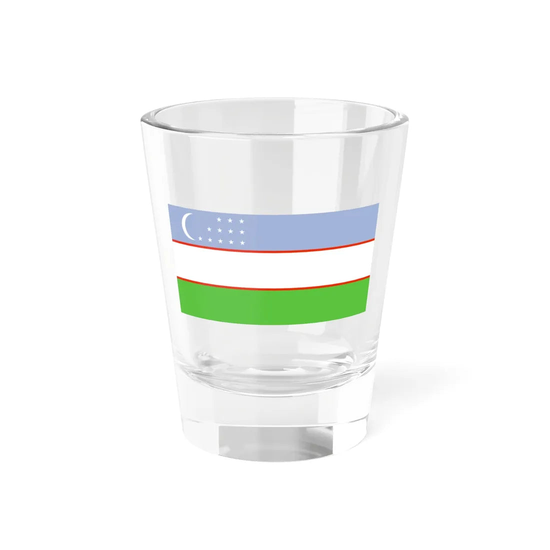 Flag of Uzbekistan WFB 2000 (Uzbekistan) Shot Glass 1.5oz 1.5oz - Go Mug Yourself