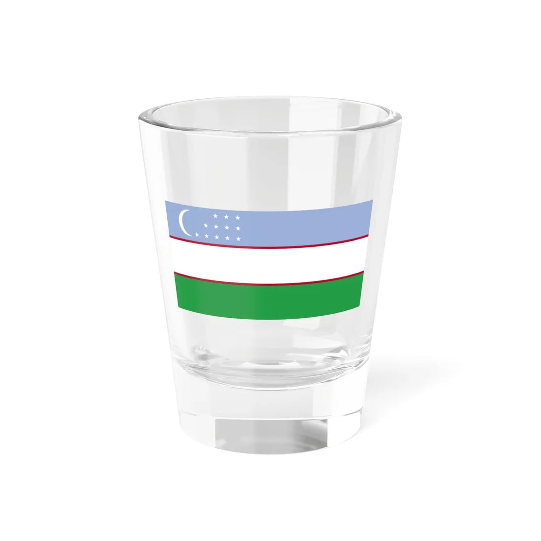 Flag of Uzbekistan WFB 2004 (Uzbekistan) Shot Glass 1.5oz 1.5oz - Go Mug Yourself