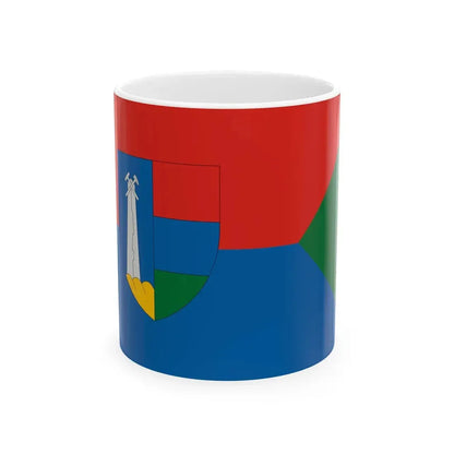 Flag of Uzsa (Hungary) White Coffee Mug 11oz - Go Mug Yourself