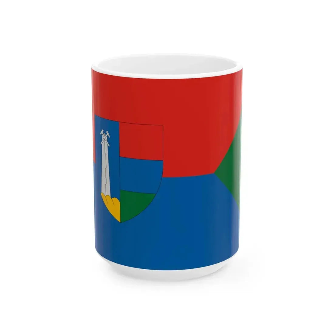 Flag of Uzsa (Hungary) White Coffee Mug 15oz - Go Mug Yourself