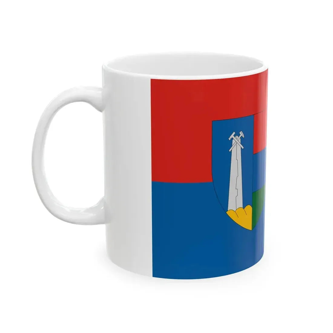 Flag of Uzsa (Hungary) White Coffee Mug - Go Mug Yourself