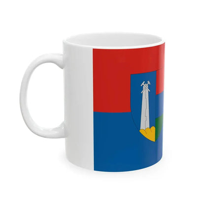 Flag of Uzsa (Hungary) White Coffee Mug - Go Mug Yourself