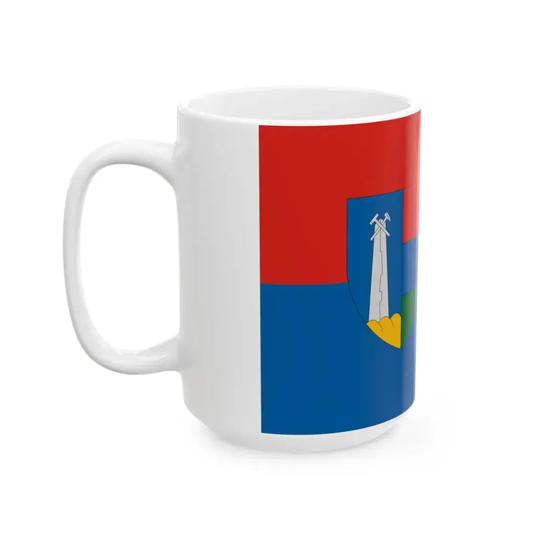 Flag of Uzsa (Hungary) White Coffee Mug - Go Mug Yourself