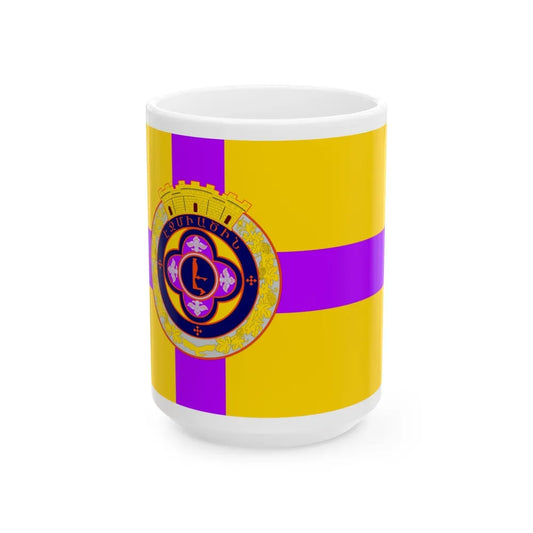 Flag of Vagharshapat Armenia - White Coffee Mug-15oz-Go Mug Yourself