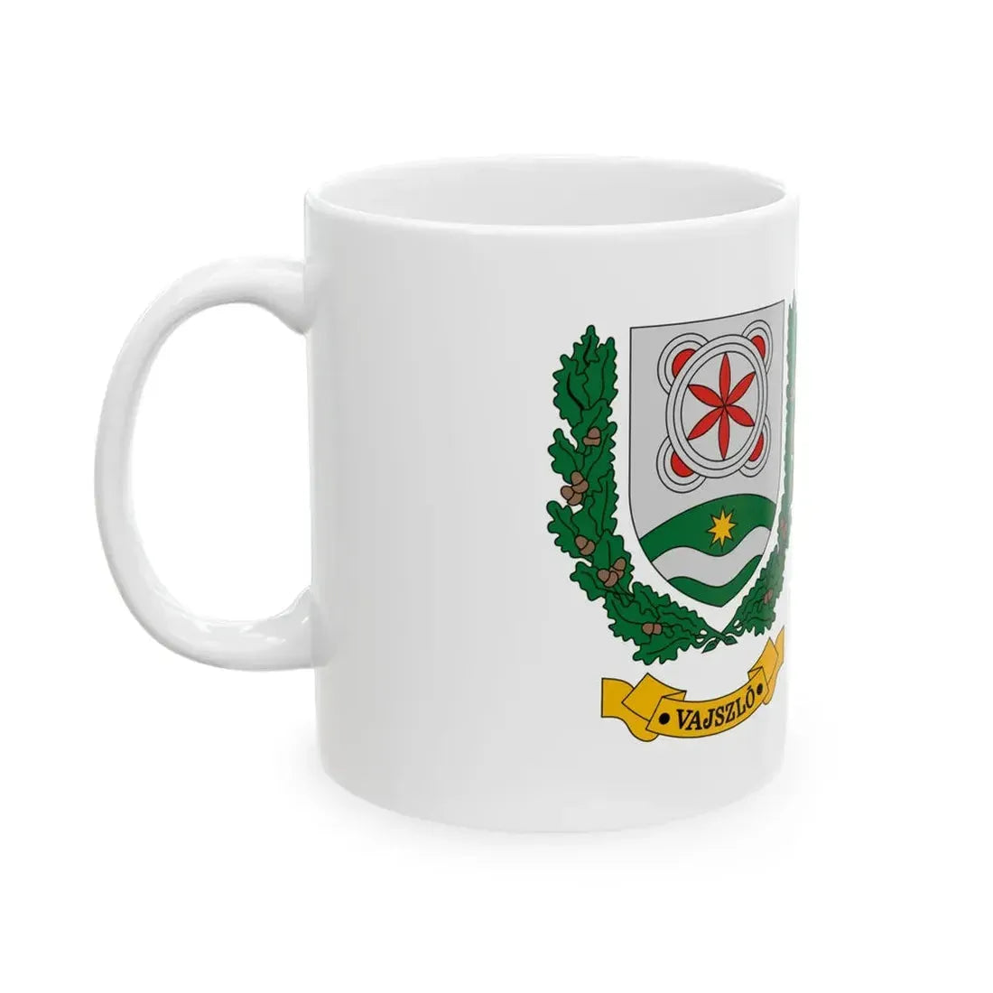 Flag of Vajszlo (Hungary) White Coffee Mug - Go Mug Yourself