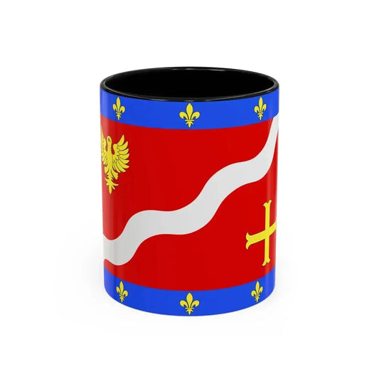 Flag of Val d'Oise France 2 - Accent Coffee Mug 11oz Black - Go Mug Yourself