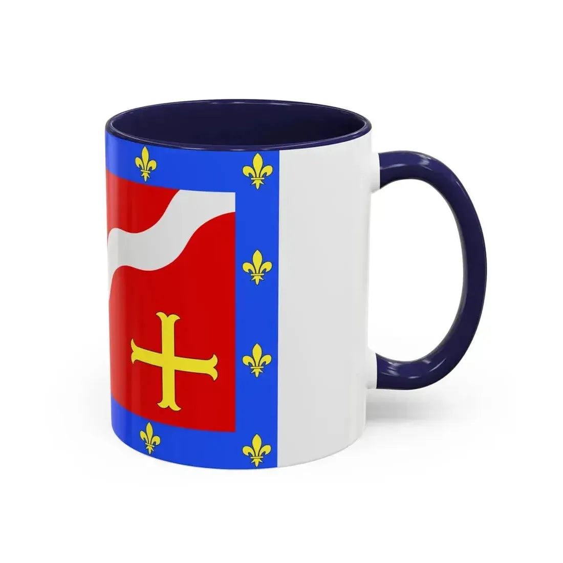 Flag of Val d'Oise France 2 - Accent Coffee Mug - Go Mug Yourself