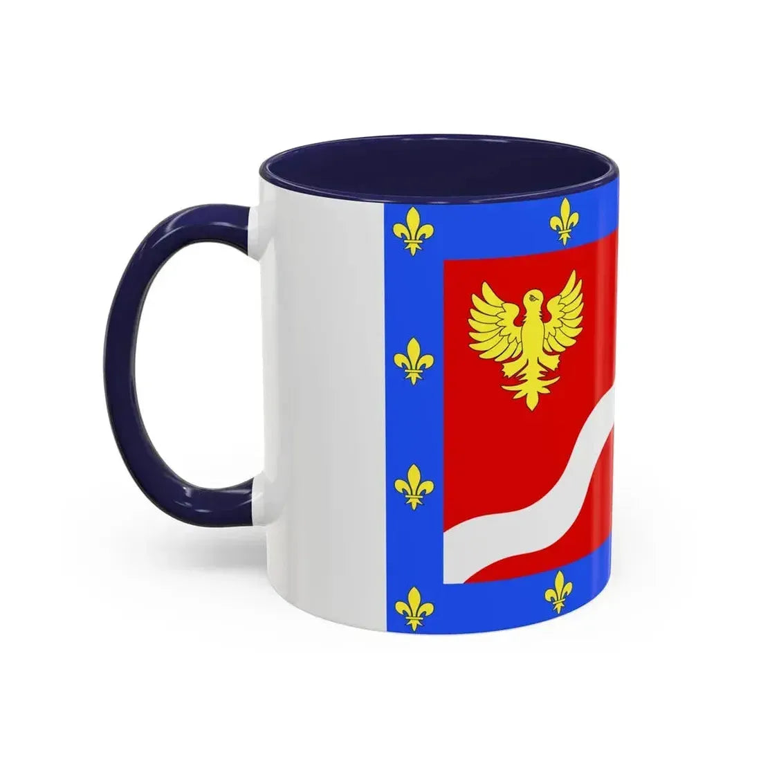 Flag of Val d'Oise France 2 - Accent Coffee Mug - Go Mug Yourself