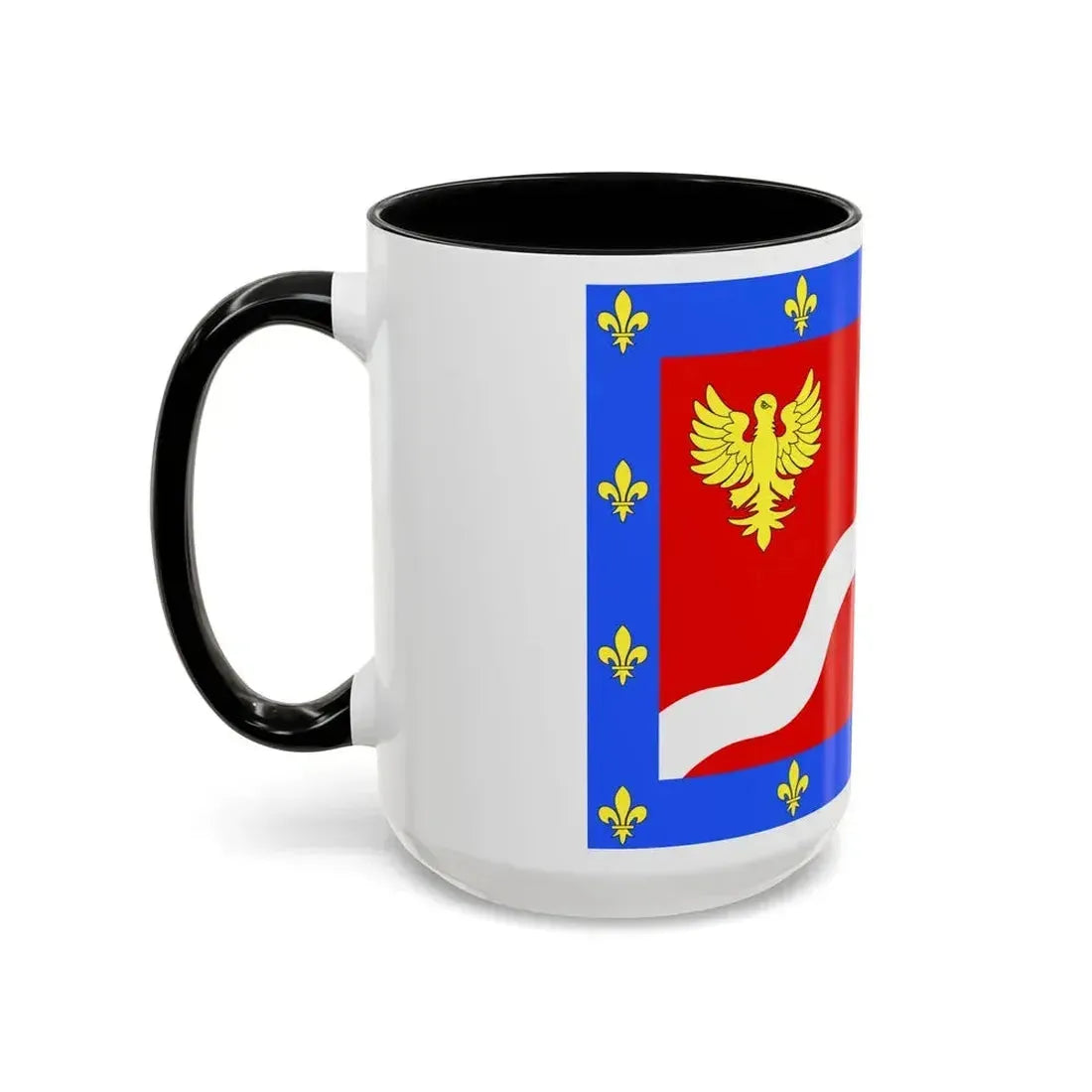 Flag of Val d'Oise France 2 - Accent Coffee Mug - Go Mug Yourself