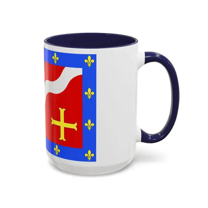 Flag of Val d'Oise France 2 - Accent Coffee Mug - Go Mug Yourself