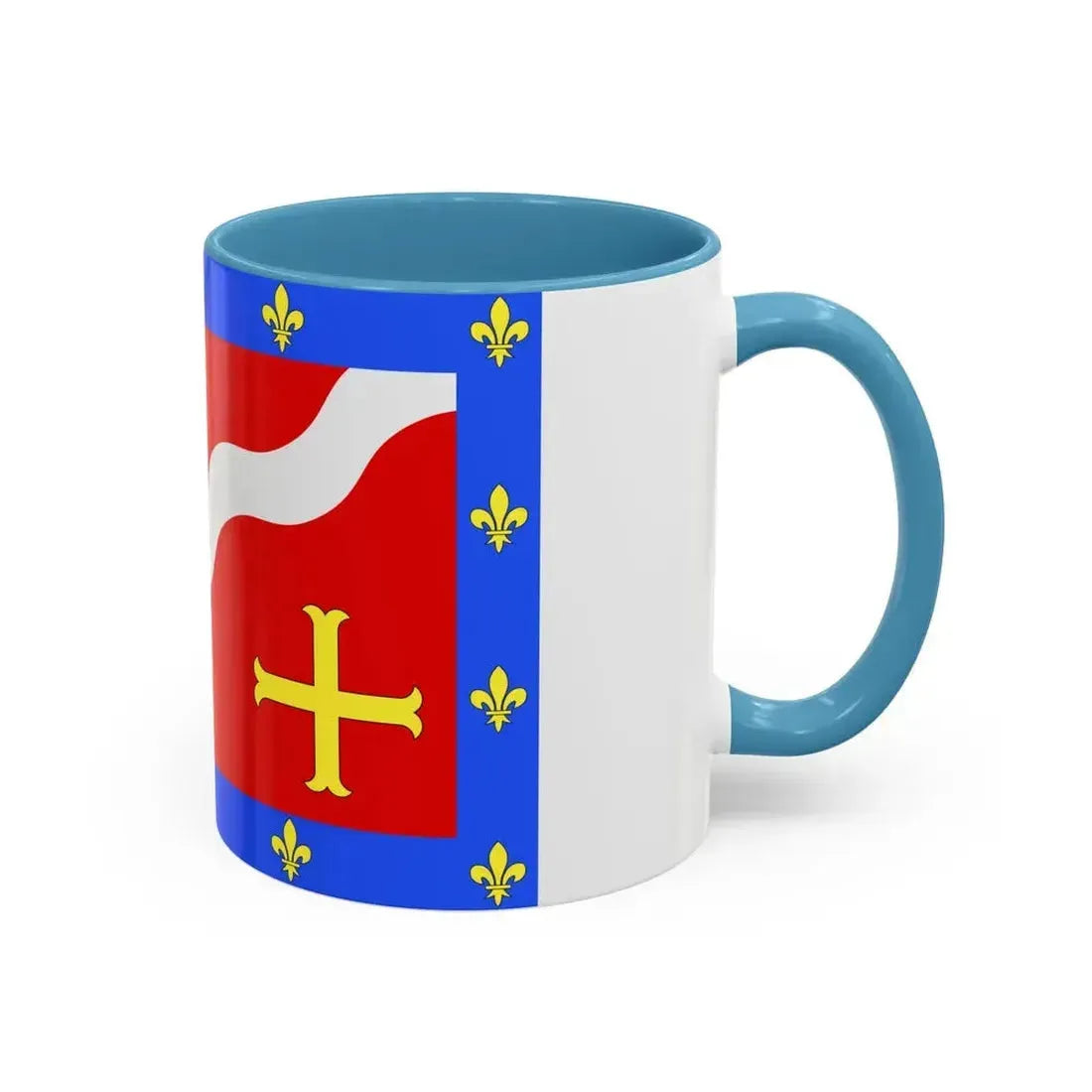 Flag of Val d'Oise France 2 - Accent Coffee Mug - Go Mug Yourself