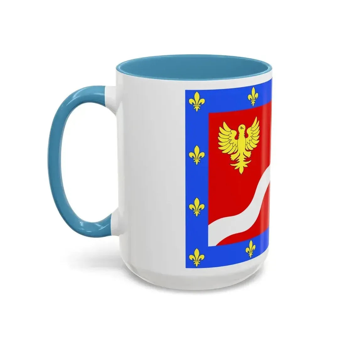 Flag of Val d'Oise France 2 - Accent Coffee Mug - Go Mug Yourself