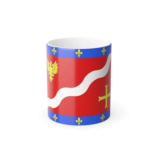 Flag of Val d'Oise France 2 - Color Changing Coffee Mug 11oz - Go Mug Yourself