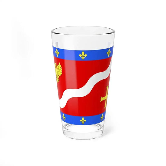 Flag of Val d'Oise France 2 - Pint Glass 16oz 16oz - Go Mug Yourself