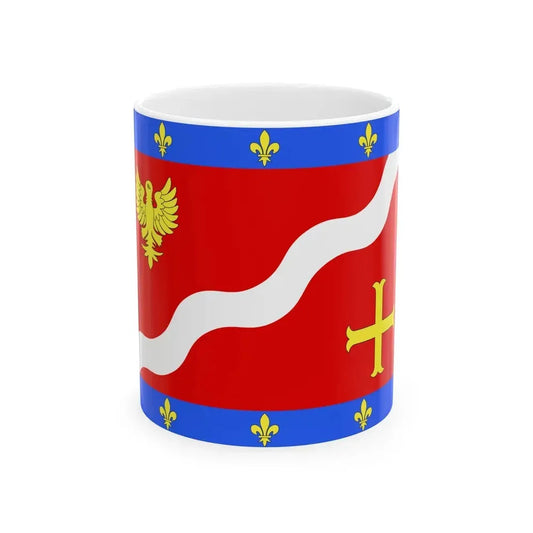 Flag of Val d'Oise France 2 - White Coffee Mug 11oz - Go Mug Yourself
