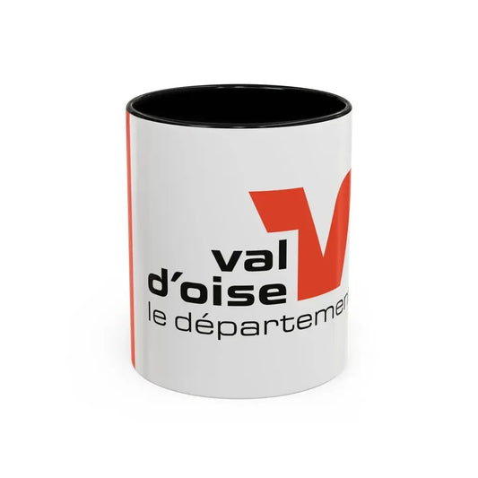 Flag of Val d'Oise France - Accent Coffee Mug 11oz Black - Go Mug Yourself