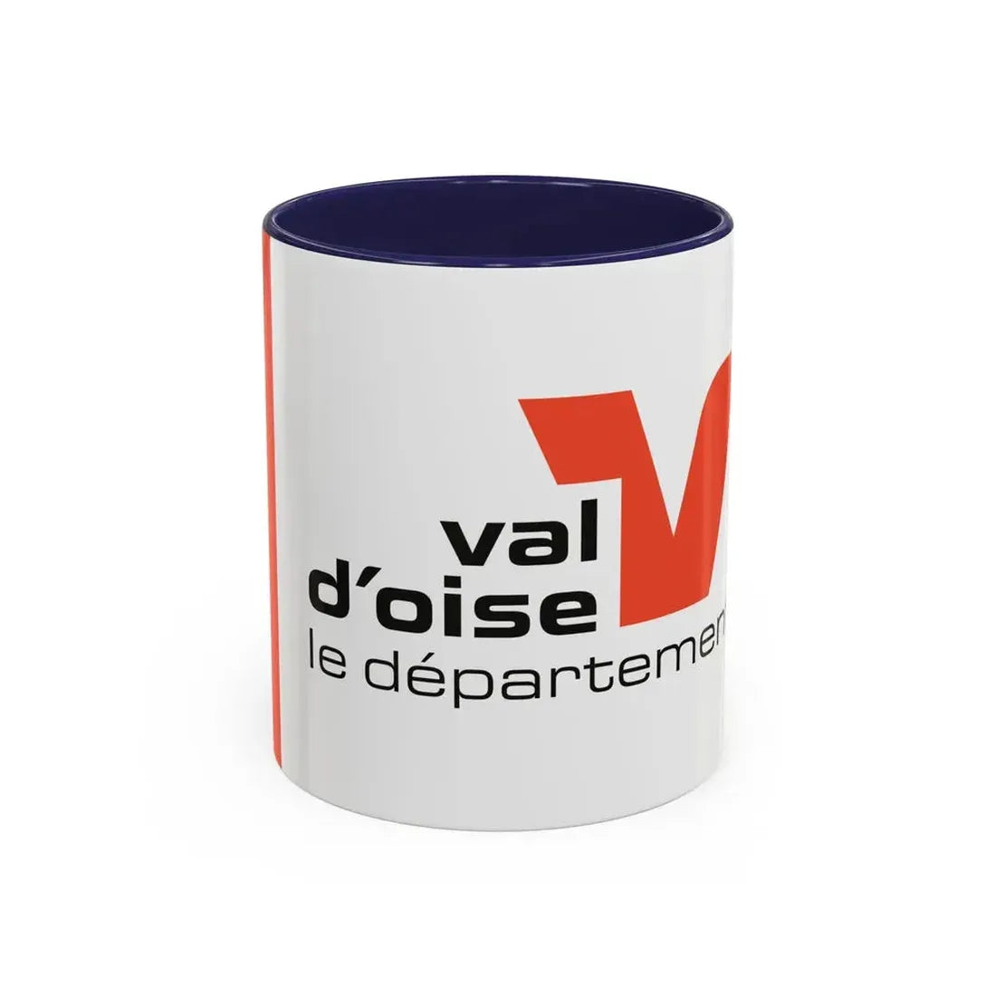 Flag of Val d'Oise France - Accent Coffee Mug 11oz Navy - Go Mug Yourself