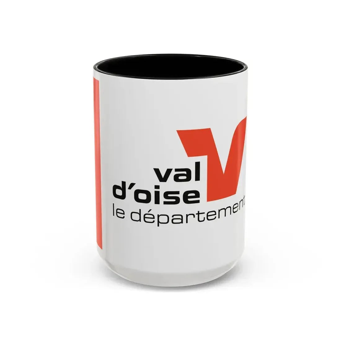 Flag of Val d'Oise France - Accent Coffee Mug 15oz Black - Go Mug Yourself