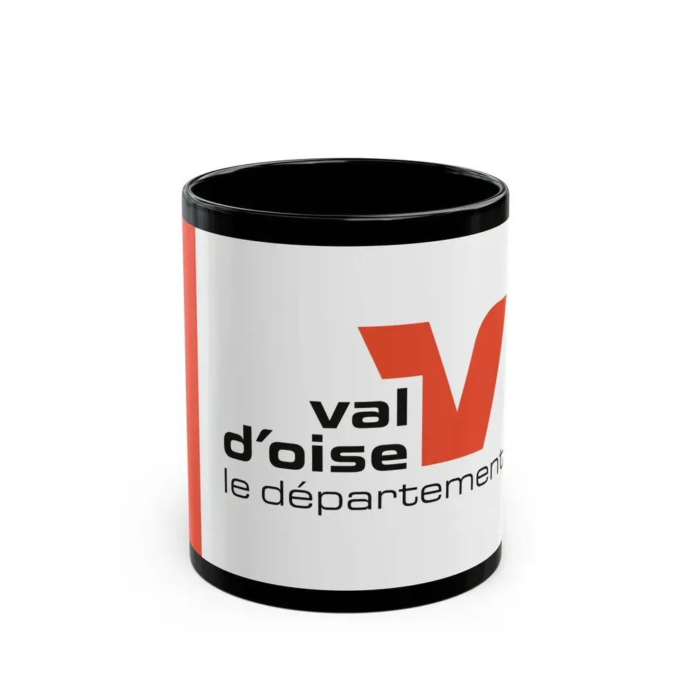 Flag of Val d'Oise France - Black Coffee Mug 11oz - Go Mug Yourself