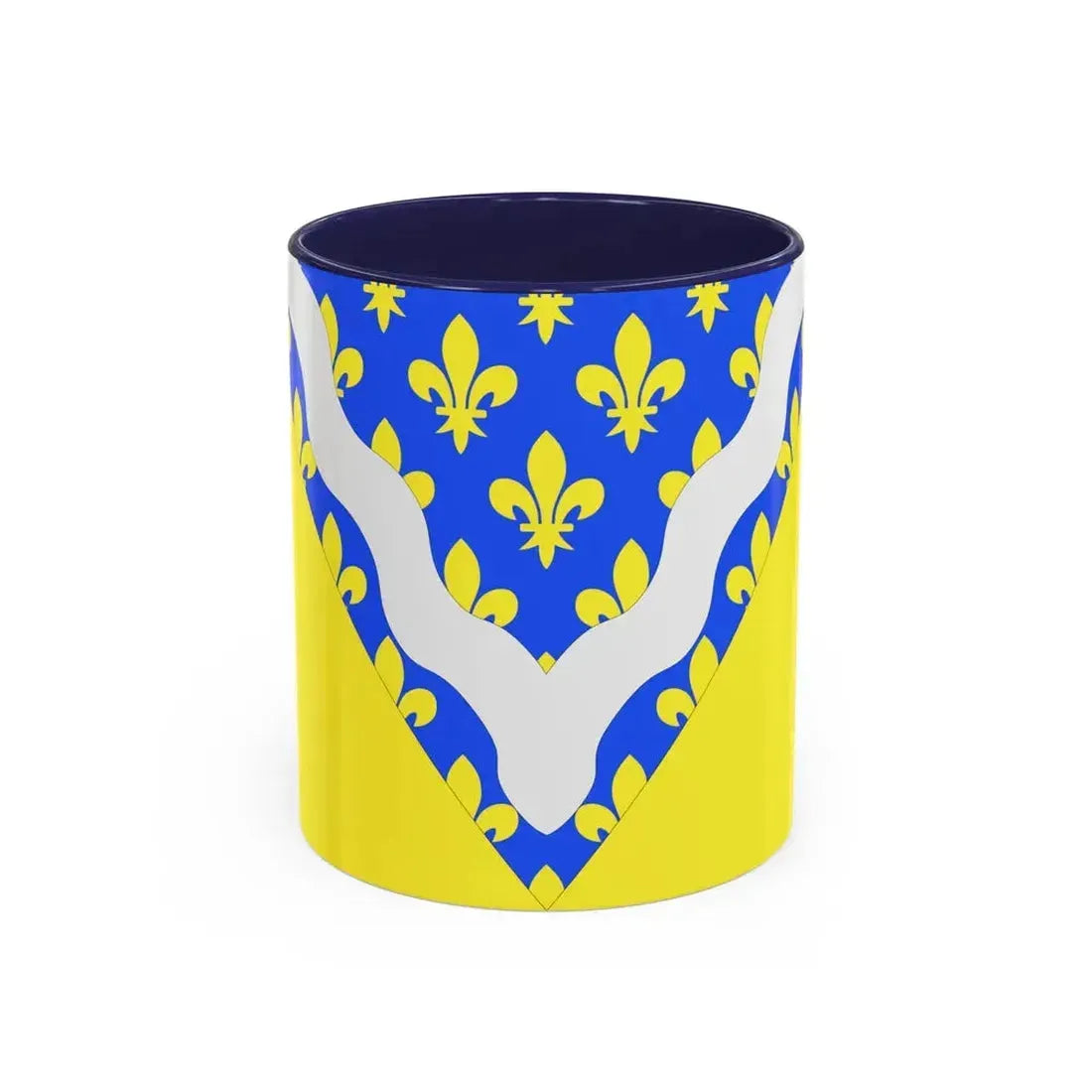 Flag of Val de Marne France 2 - Accent Coffee Mug 11oz Navy - Go Mug Yourself