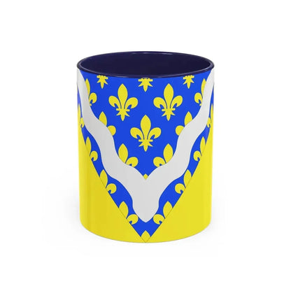Flag of Val de Marne France 2 - Accent Coffee Mug 11oz Navy - Go Mug Yourself
