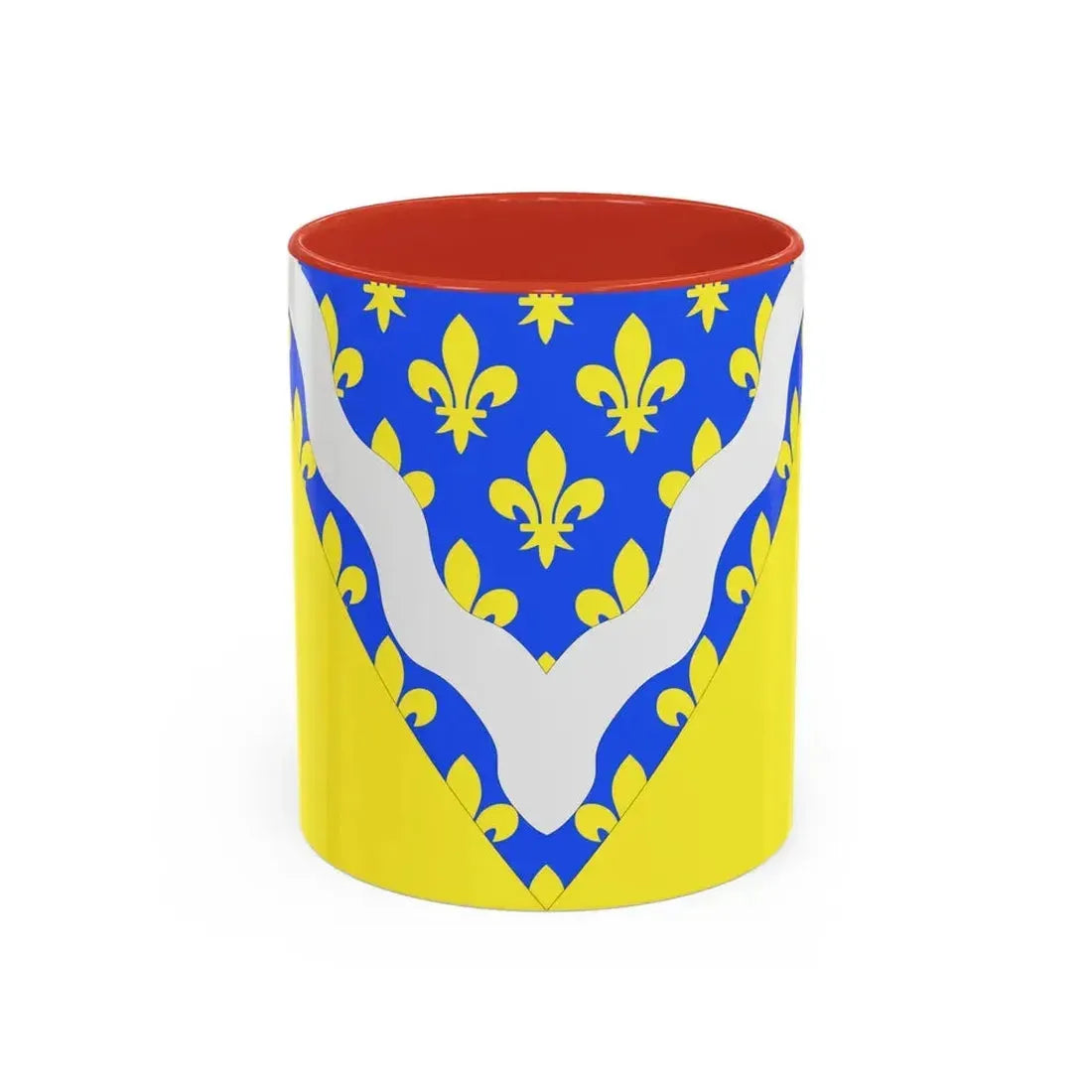 Flag of Val de Marne France 2 - Accent Coffee Mug 11oz Red - Go Mug Yourself