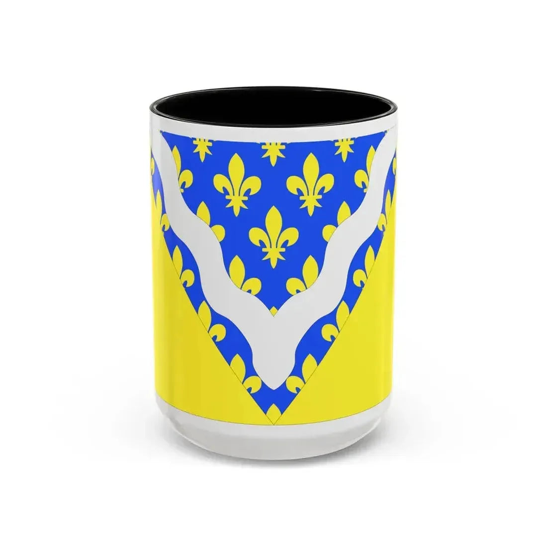 Flag of Val de Marne France 2 - Accent Coffee Mug 15oz Black - Go Mug Yourself