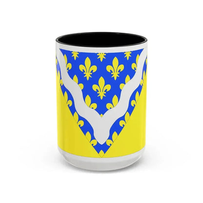 Flag of Val de Marne France 2 - Accent Coffee Mug 15oz Black - Go Mug Yourself