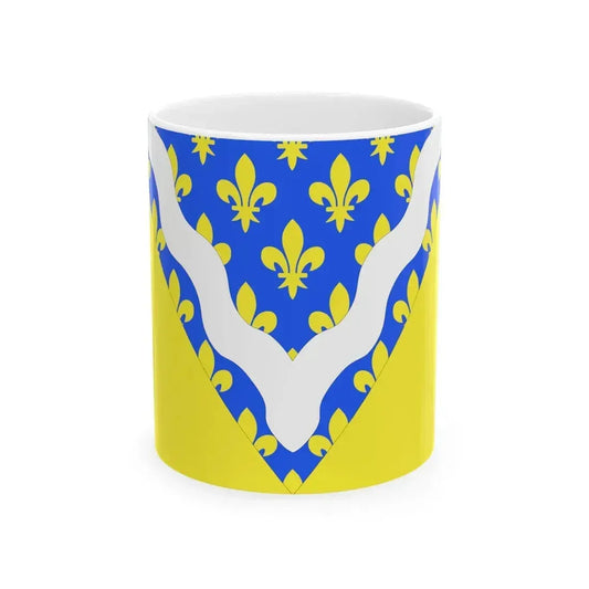 Flag of Val de Marne France 2 - White Coffee Mug 11oz - Go Mug Yourself