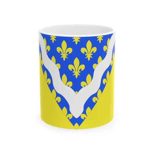 Flag of Val de Marne France 2 - White Coffee Mug 11oz - Go Mug Yourself