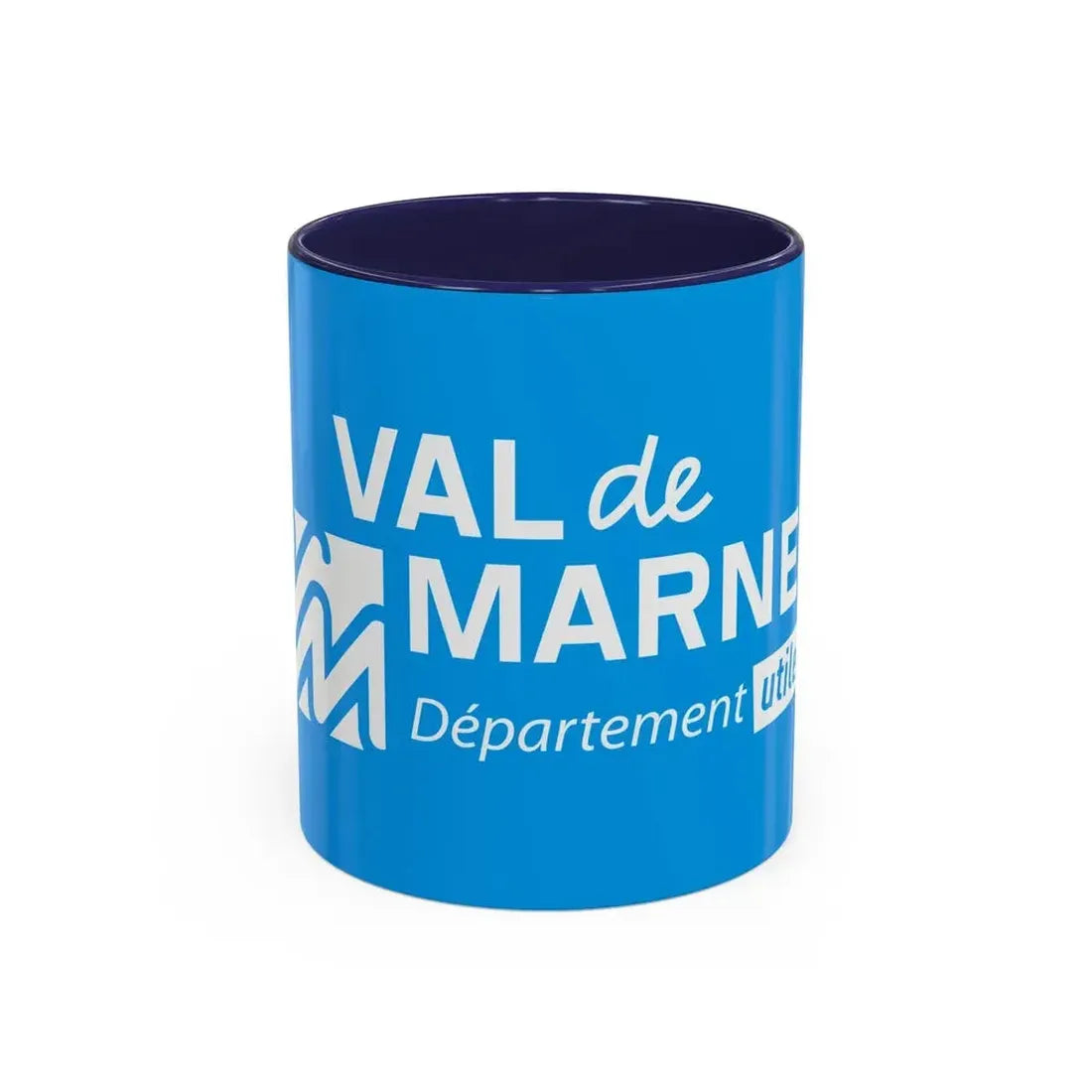 Flag of Val de Marne France - Accent Coffee Mug 11oz Navy - Go Mug Yourself