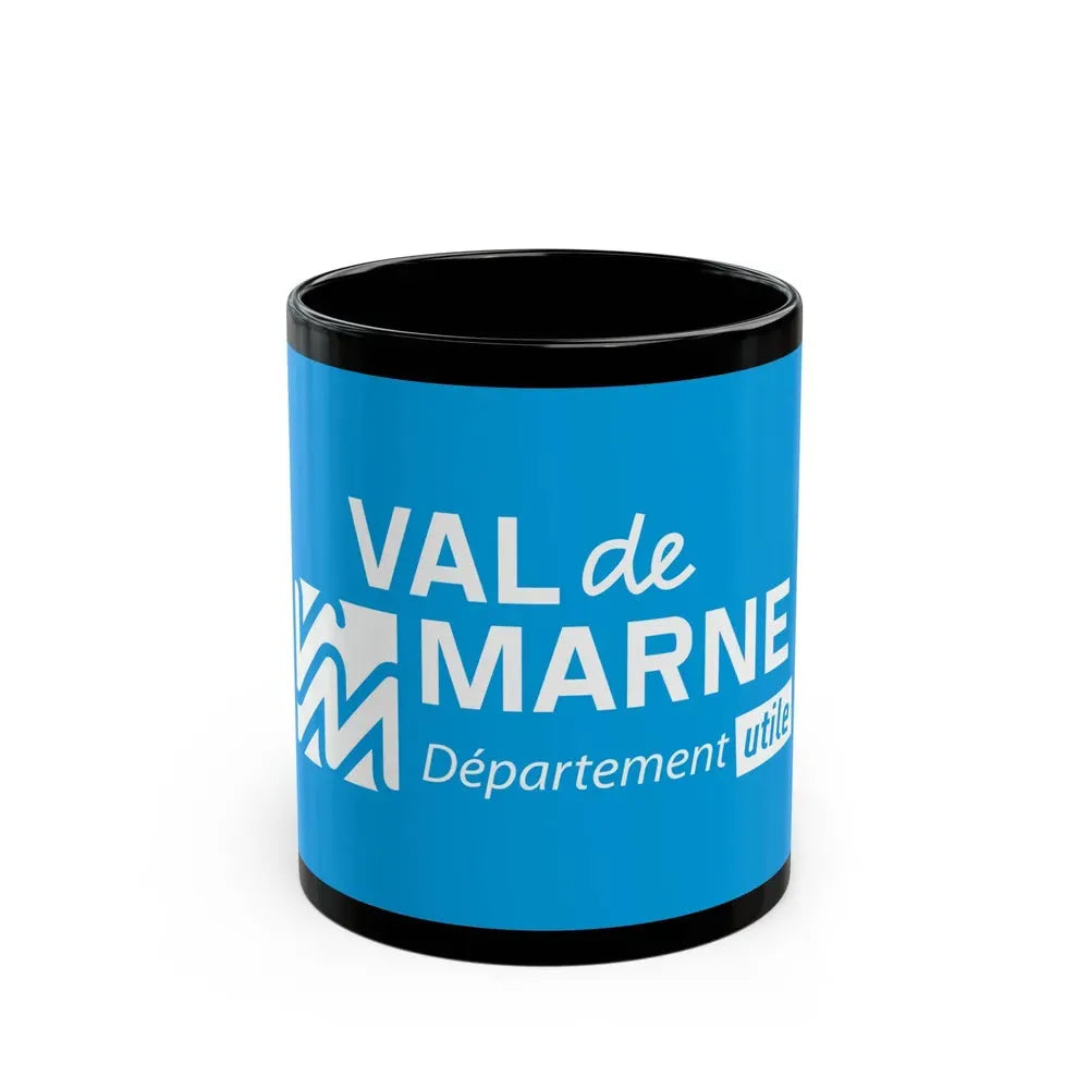 Flag of Val de Marne France - Black Coffee Mug 11oz - Go Mug Yourself
