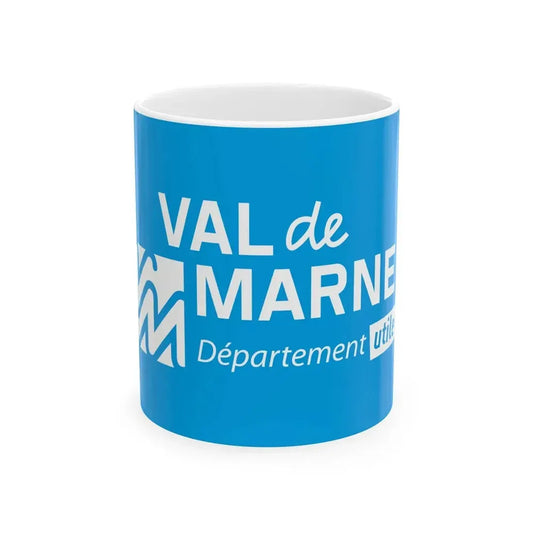 Flag of Val de Marne France - White Coffee Mug 11oz - Go Mug Yourself