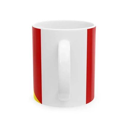 Flag of Valandovo Municipality North Macedonia (North Macedonia) White Coffee Mug - Go Mug Yourself