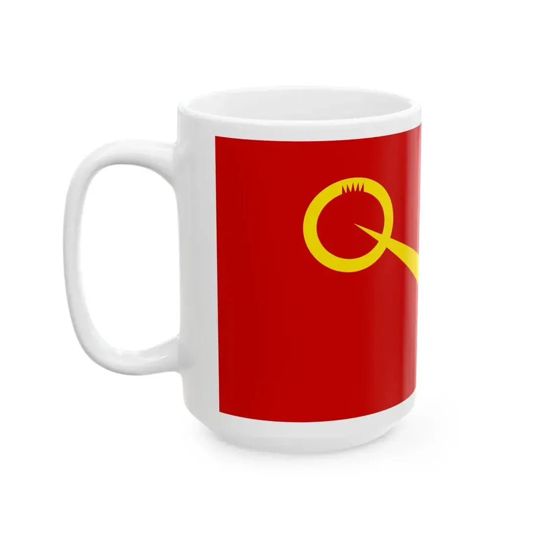 Flag of Valandovo Municipality North Macedonia (North Macedonia) White Coffee Mug - Go Mug Yourself