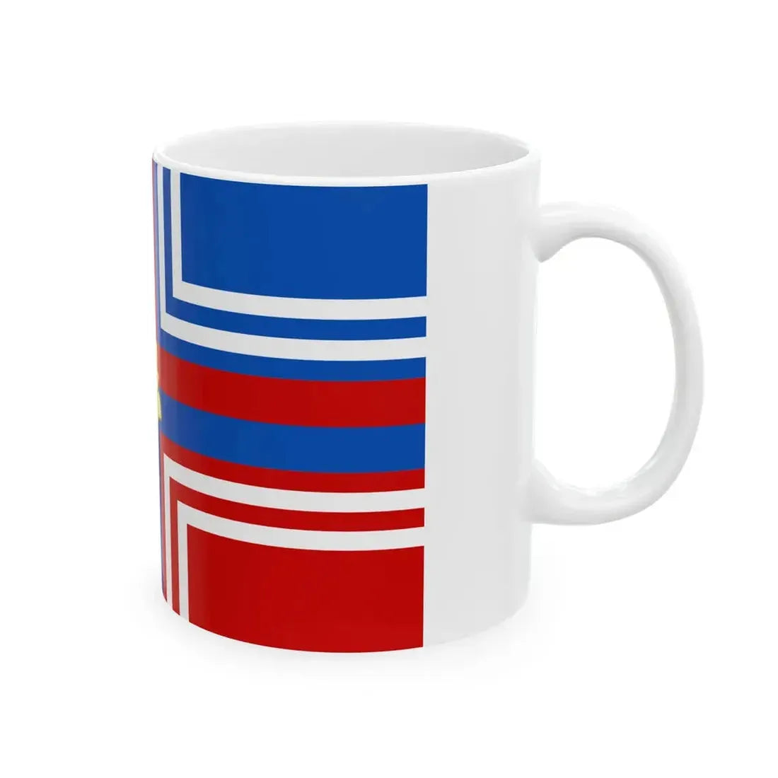 Flag of Valdilana (Italy) White Coffee Mug - Go Mug Yourself