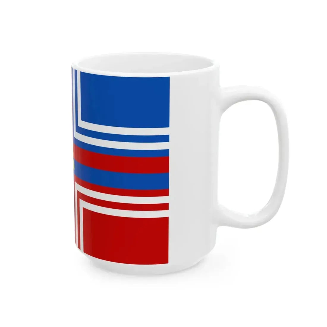 Flag of Valdilana (Italy) White Coffee Mug - Go Mug Yourself