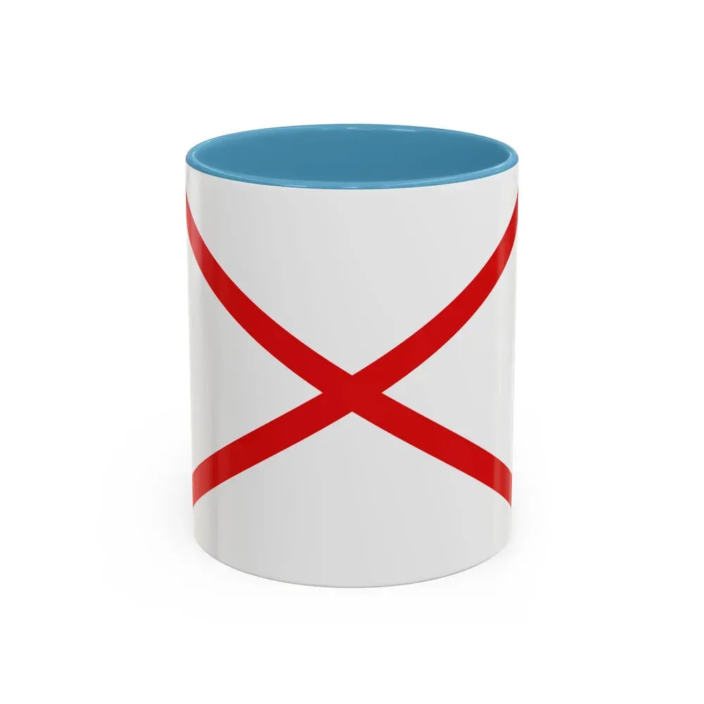 Flag of Valdivia Chile - Accent Coffee Mug 11oz Light Blue - Go Mug Yourself