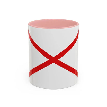 Flag of Valdivia Chile - Accent Coffee Mug 11oz Pink - Go Mug Yourself