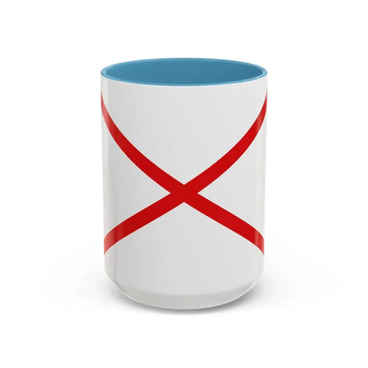Flag of Valdivia Chile - Accent Coffee Mug 15oz Light Blue - Go Mug Yourself
