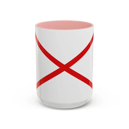 Flag of Valdivia Chile - Accent Coffee Mug 15oz Pink - Go Mug Yourself