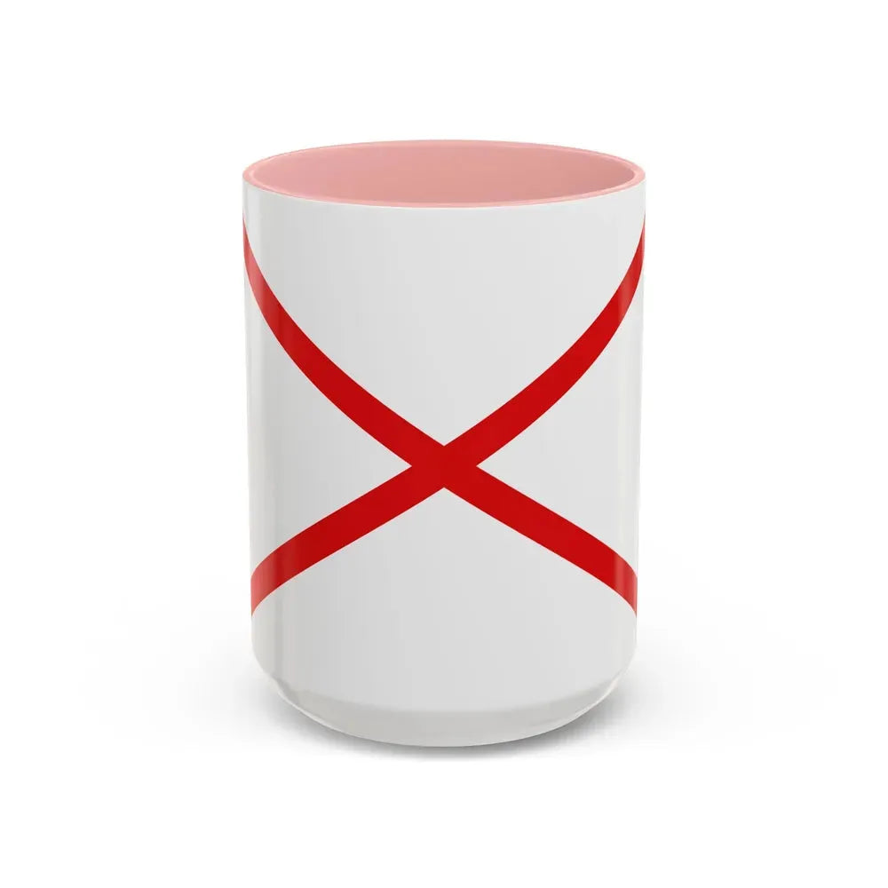 Flag of Valdivia Chile - Accent Coffee Mug 15oz Pink - Go Mug Yourself